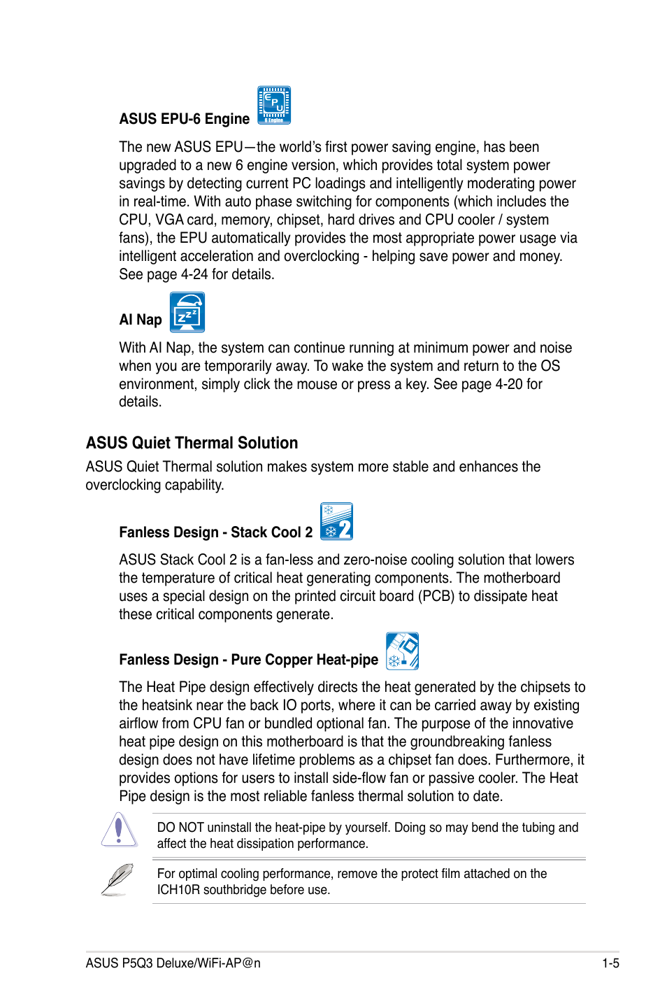Asus P5Q3 Deluxe/WiFi-AP @n User Manual | Page 23 / 190