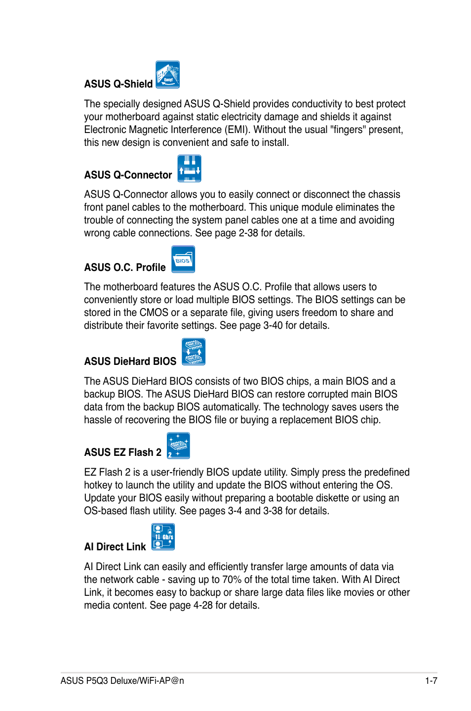 Asus P5Q3 Deluxe/WiFi-AP @n User Manual | Page 25 / 190
