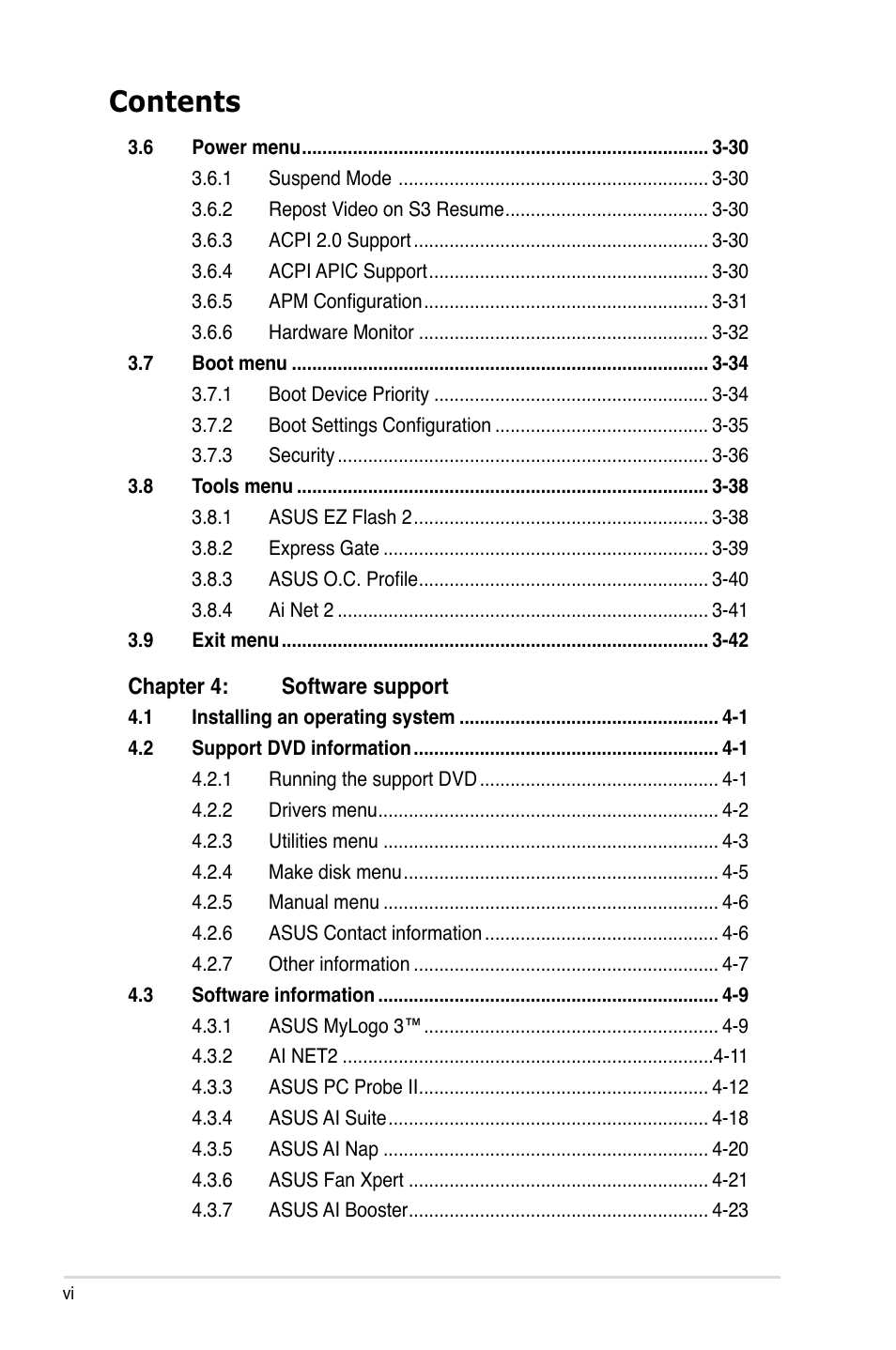 Asus P5Q3 Deluxe/WiFi-AP @n User Manual | Page 6 / 190