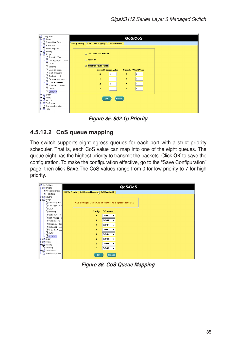 2 cos queue mapping | Asus GigaX3112 User Manual | Page 48 / 118