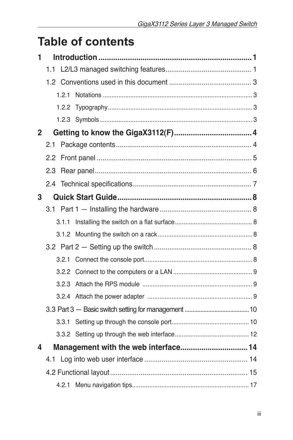 Asus GigaX3112 User Manual | Page 5 / 118