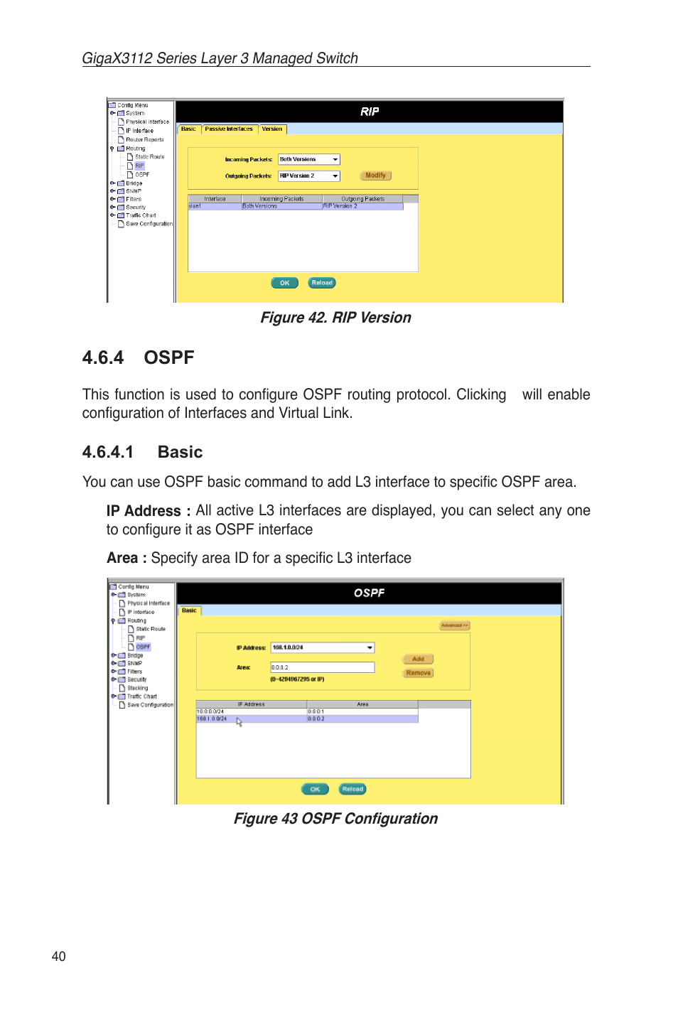 4 ospf, 1 basic | Asus GigaX3112 User Manual | Page 53 / 118