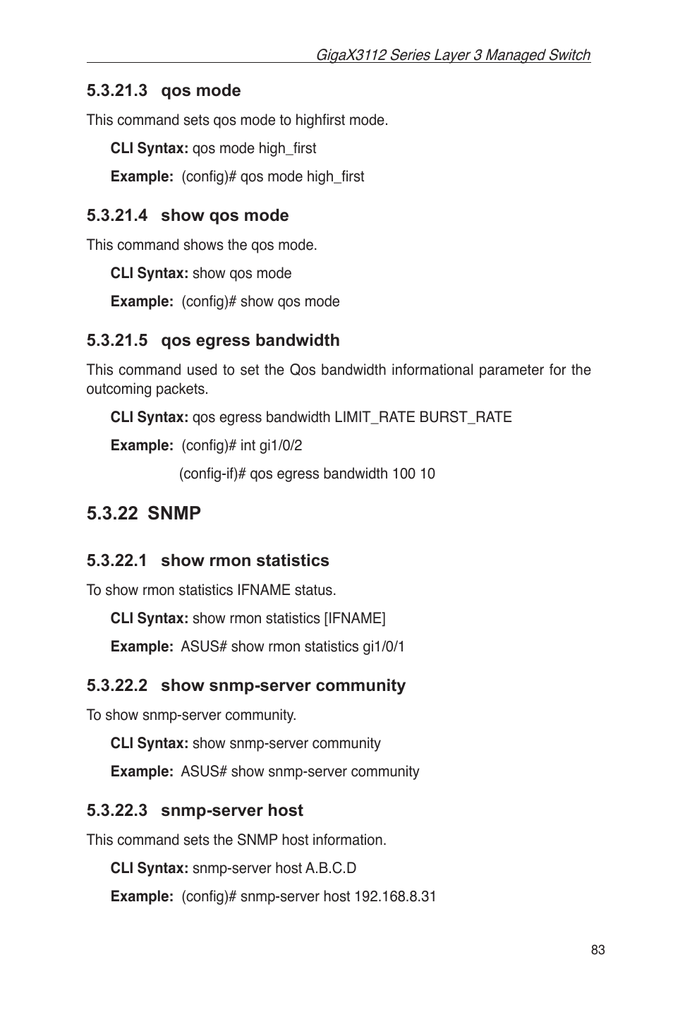 22 snmp | Asus GigaX3112 User Manual | Page 96 / 118