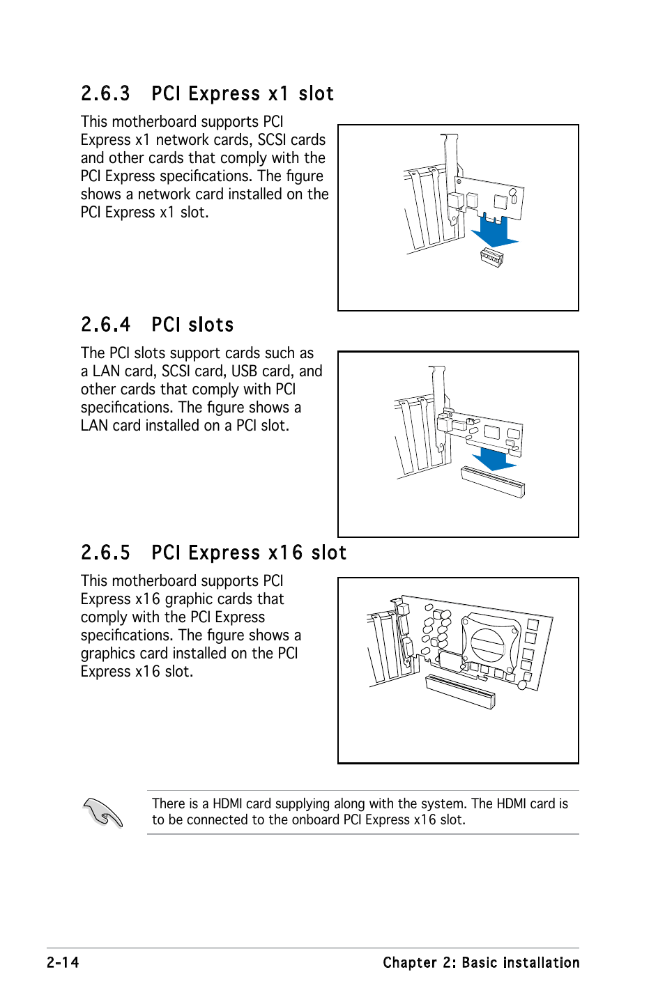 4 pci slots, 3 pci express x1 slot, 5 pci express x16 slot | Asus V3-M2A690G User Manual | Page 32 / 107