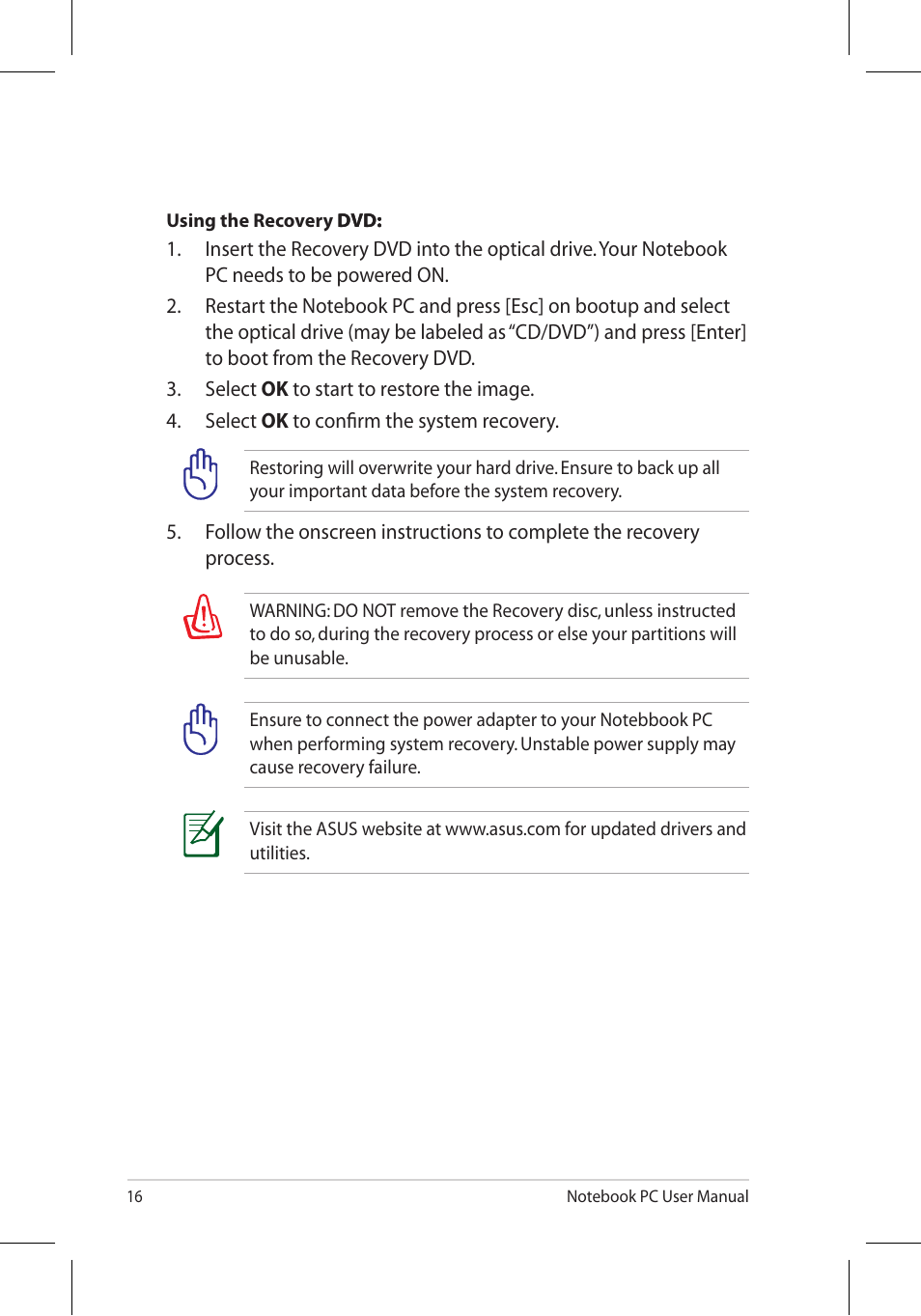 Asus N53Jq User Manual | Page 16 / 28