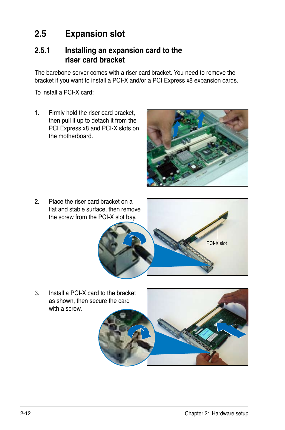 5 expansion slot | Asus RS120-E4/PA2 User Manual | Page 28 / 166