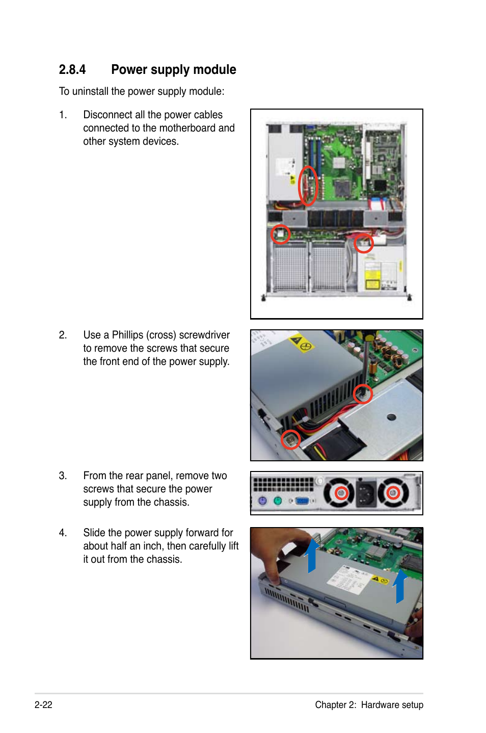 4 power supply module | Asus RS120-E4/PA2 User Manual | Page 38 / 166