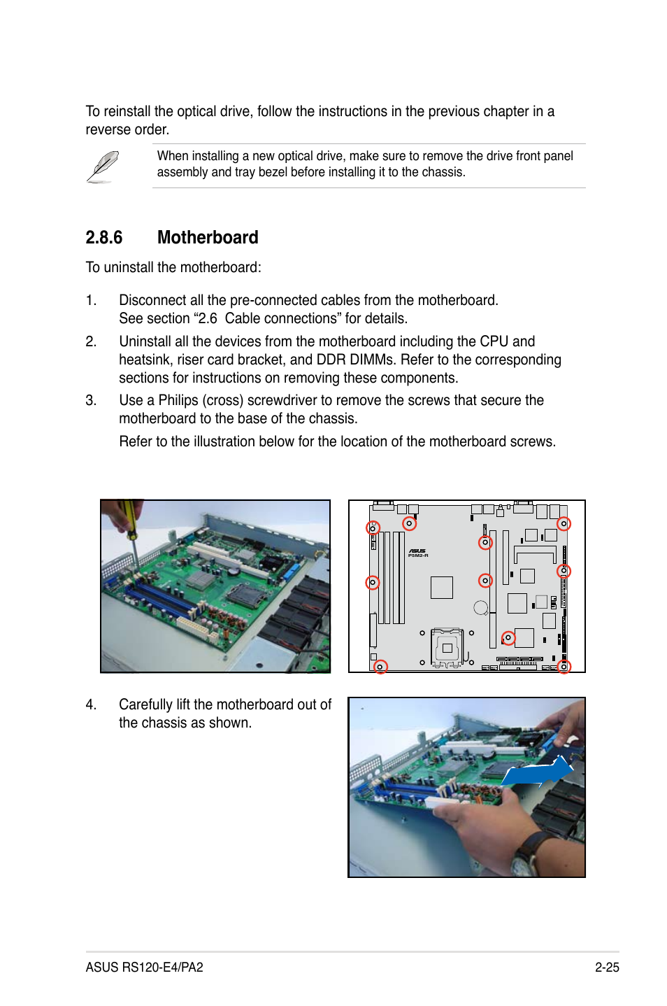 6 motherboard | Asus RS120-E4/PA2 User Manual | Page 41 / 166