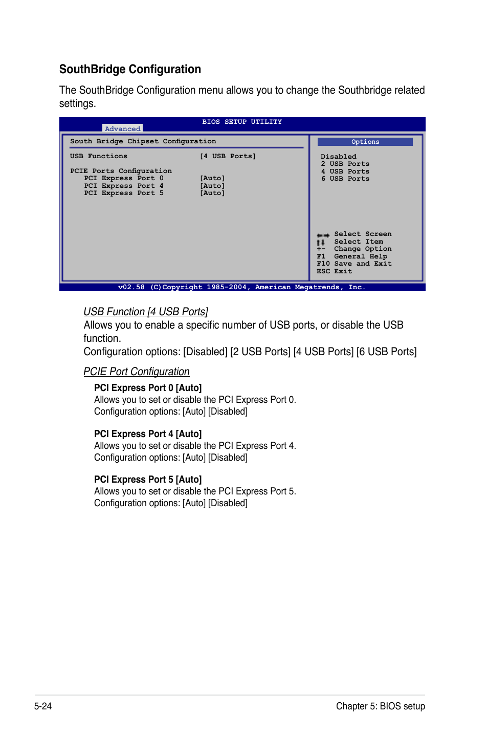 Southbridge configuration | Asus RS120-E4/PA2 User Manual | Page 88 / 166