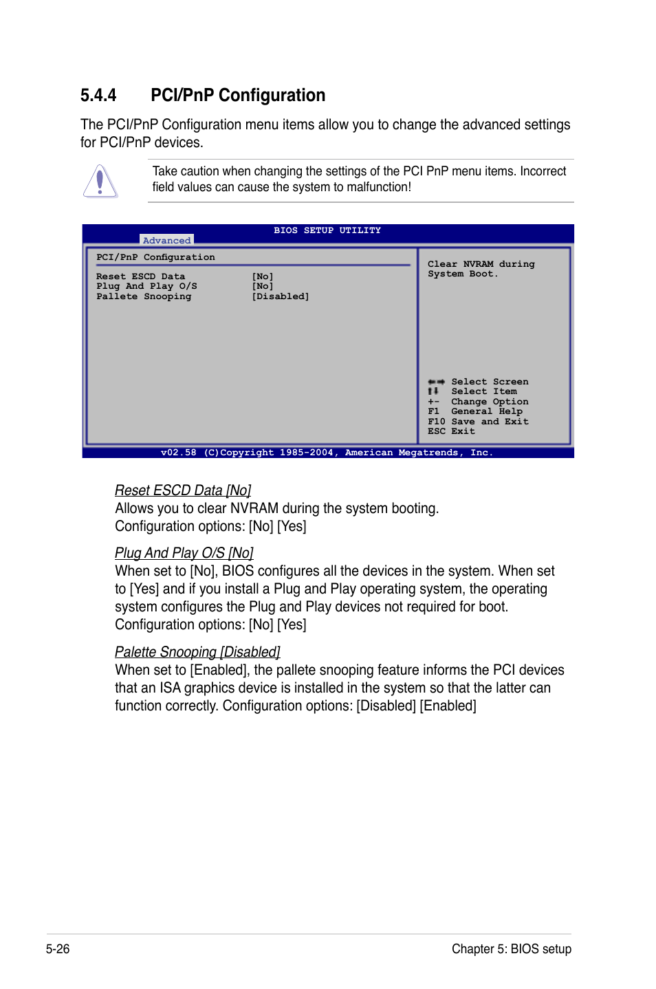 4 pci/pnp configuration | Asus RS120-E4/PA2 User Manual | Page 90 / 166