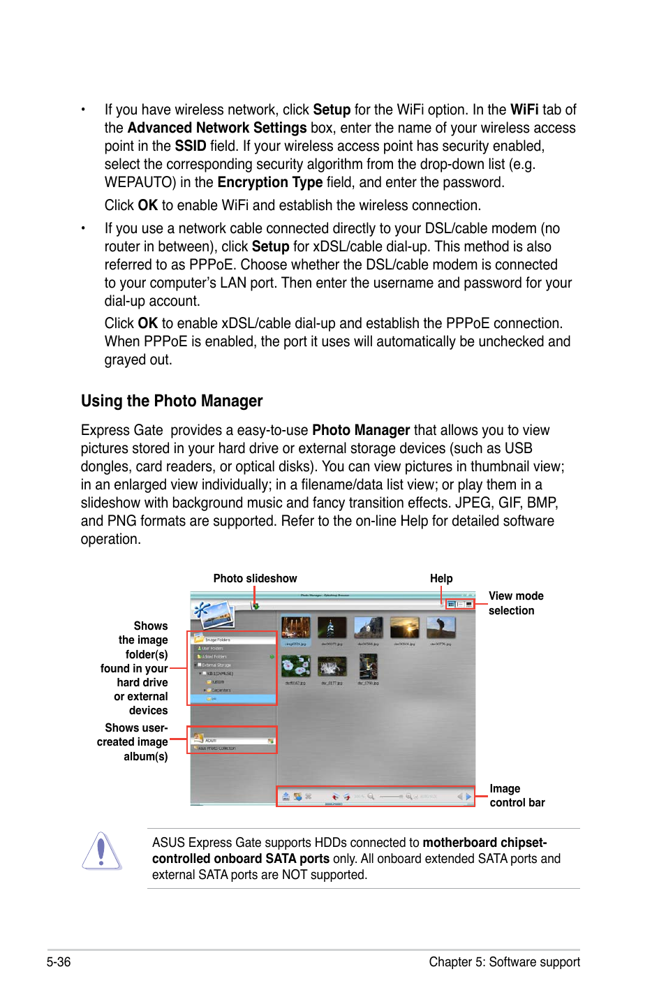 Using the photo manager | Asus P5Q SE/R User Manual | Page 142 / 150