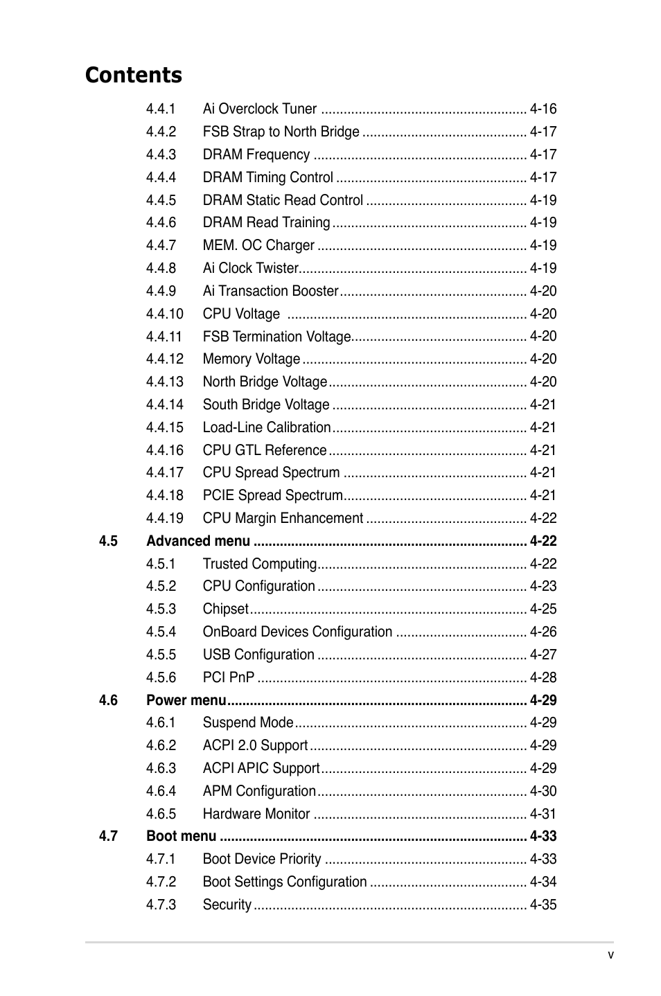 Asus P5Q SE/R User Manual | Page 5 / 150