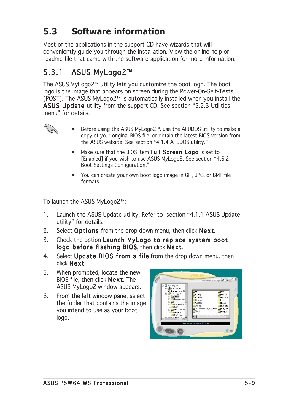 3 software information | Asus P5W64 WS Professional User Manual | Page 133 / 170