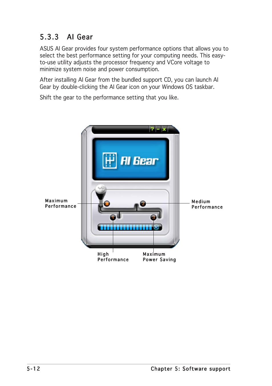 3 ai gear ai gear ai gear ai gear ai gear | Asus P5W64 WS Professional User Manual | Page 135 / 170