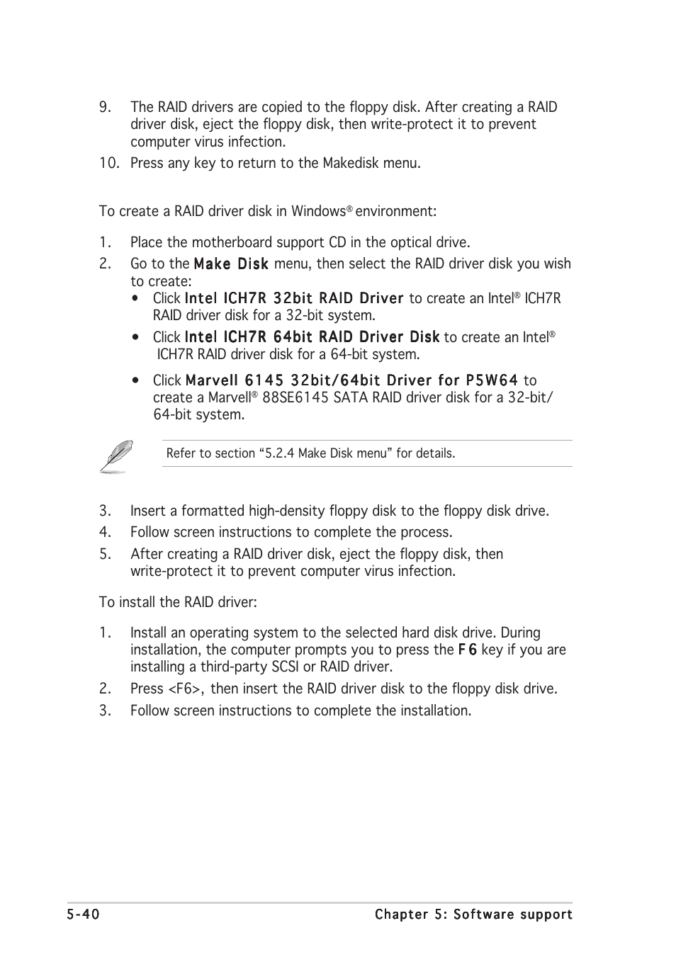 Asus P5W64 WS Professional User Manual | Page 164 / 170