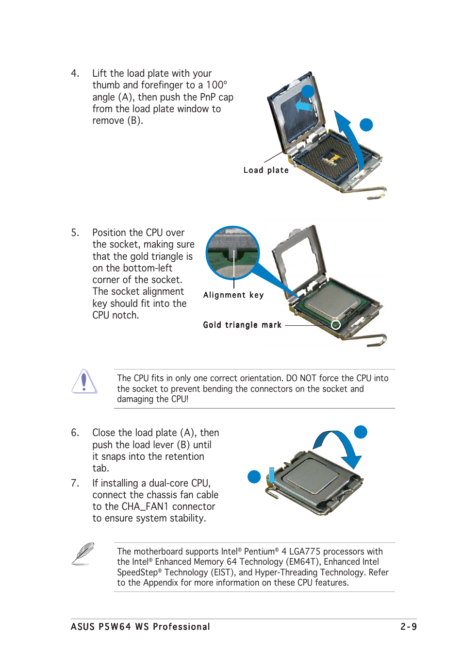 Asus P5W64 WS Professional User Manual | Page 35 / 170