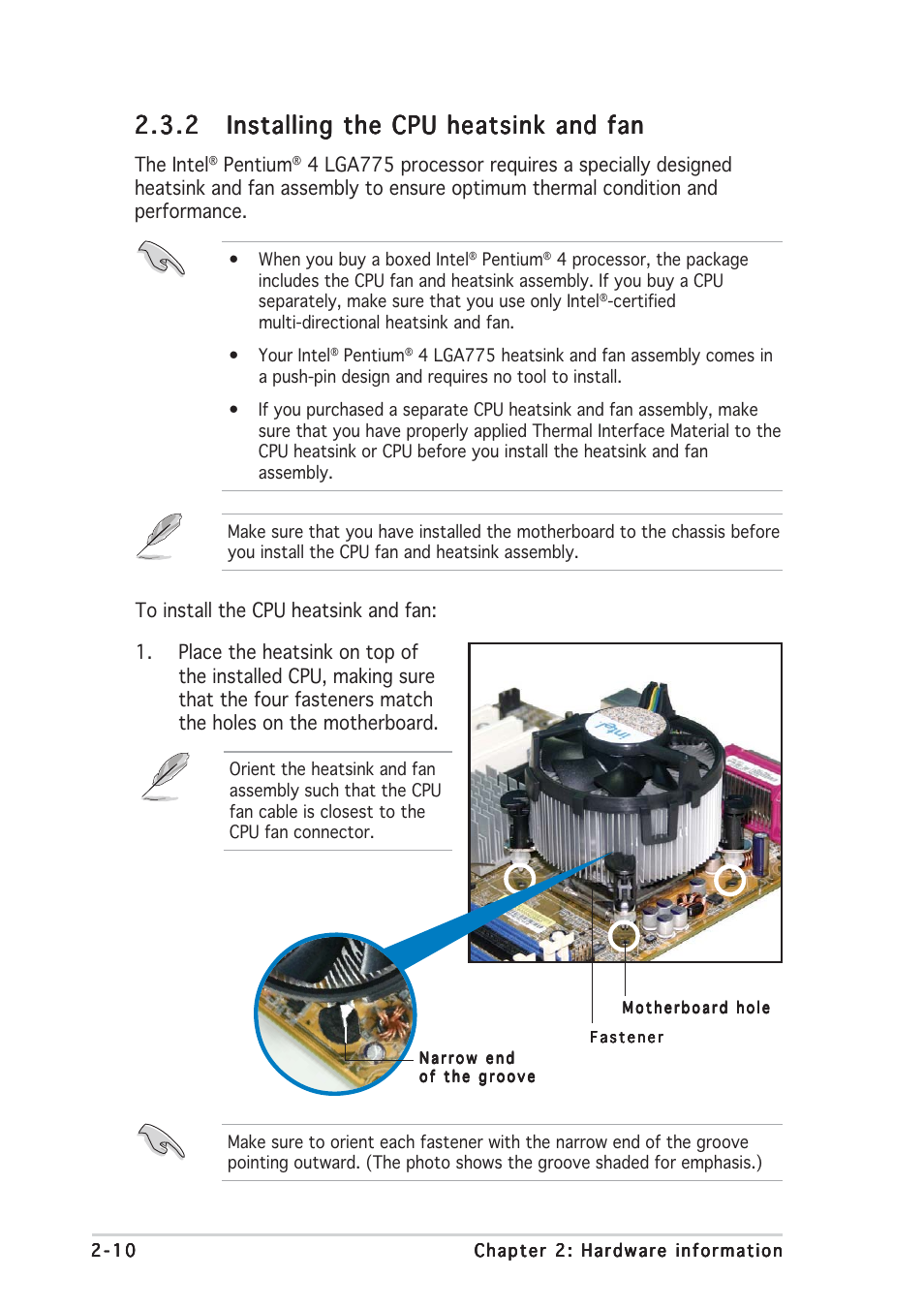 Asus P5W64 WS Professional User Manual | Page 36 / 170