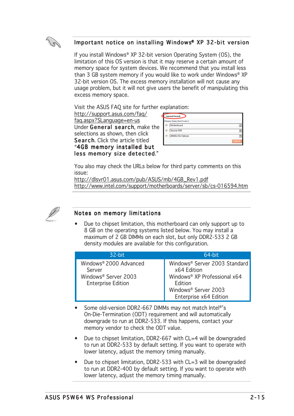 Asus P5W64 WS Professional User Manual | Page 41 / 170