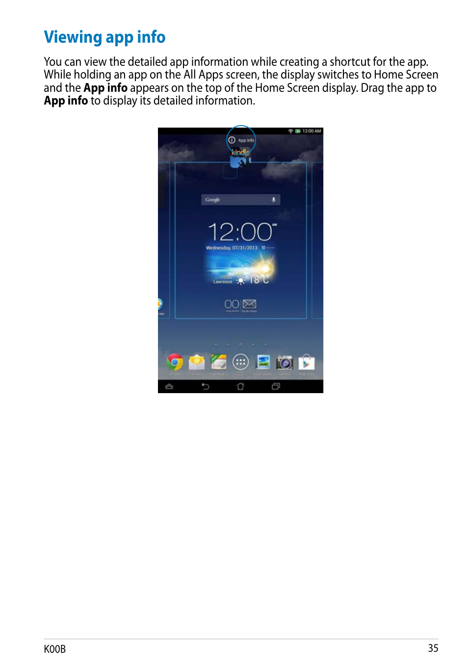 Viewing app info | Asus MeMO Pad HD 7 User Manual | Page 35 / 106