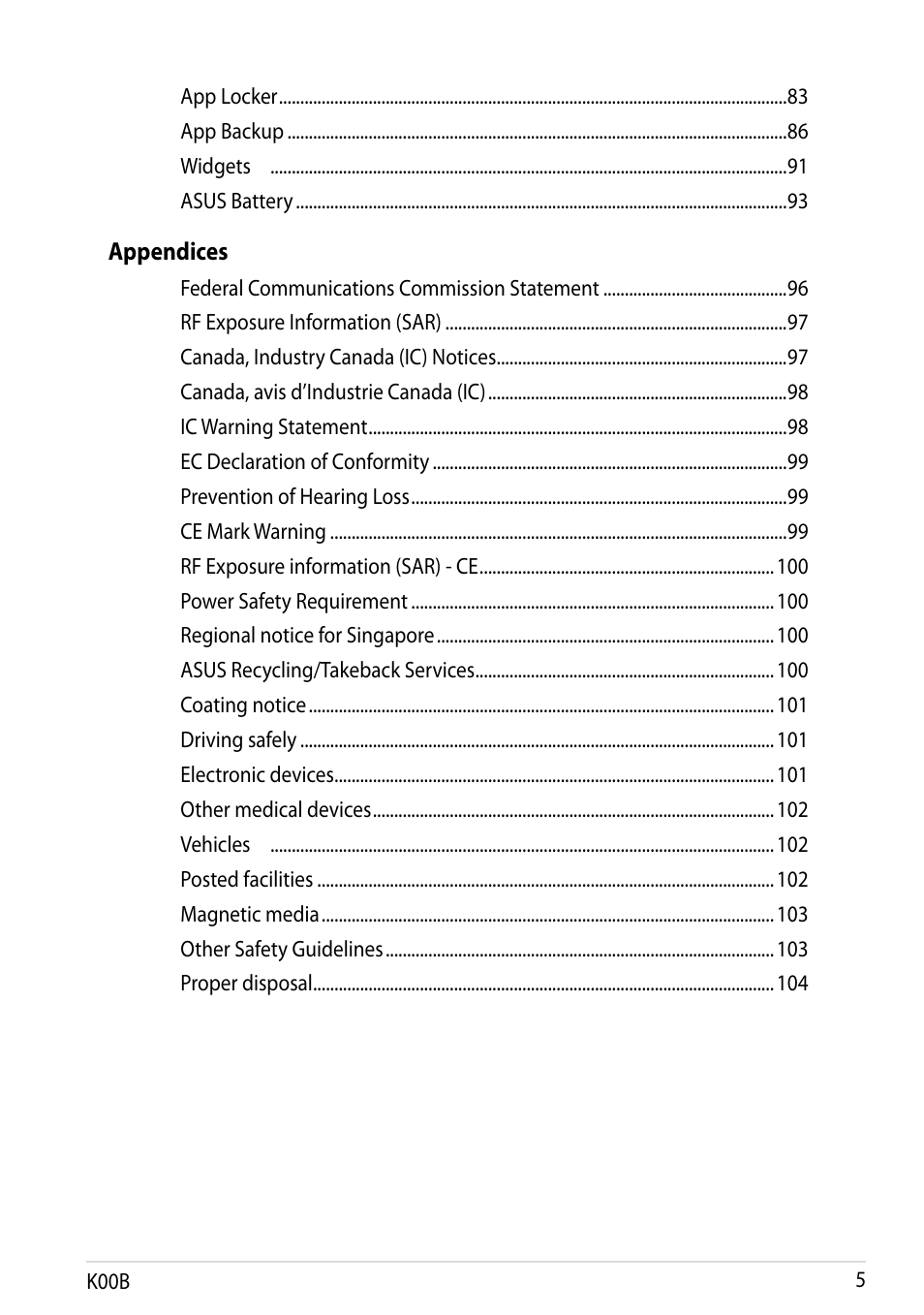 Asus MeMO Pad HD 7 User Manual | Page 5 / 106