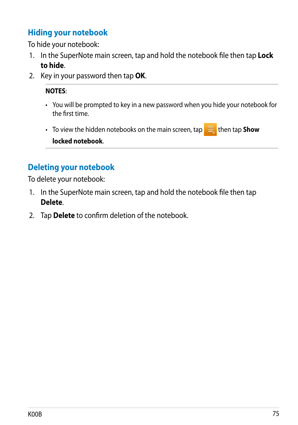 Asus MeMO Pad HD 7 User Manual | Page 75 / 106