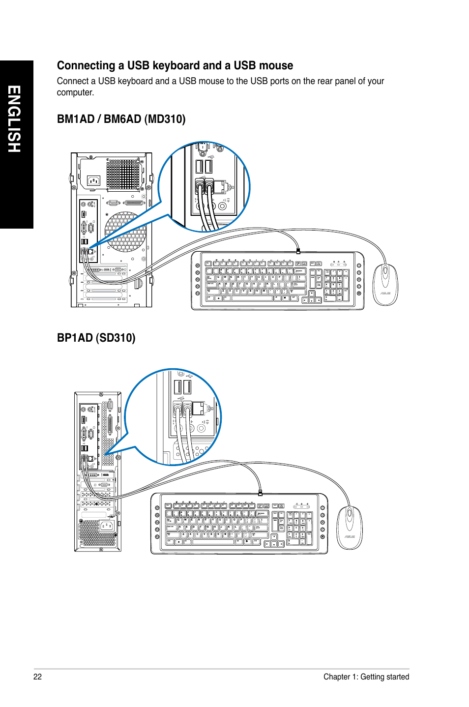 En gl is h en gl is h en gl is h en gl is h | Asus BP1AD User Manual | Page 22 / 87