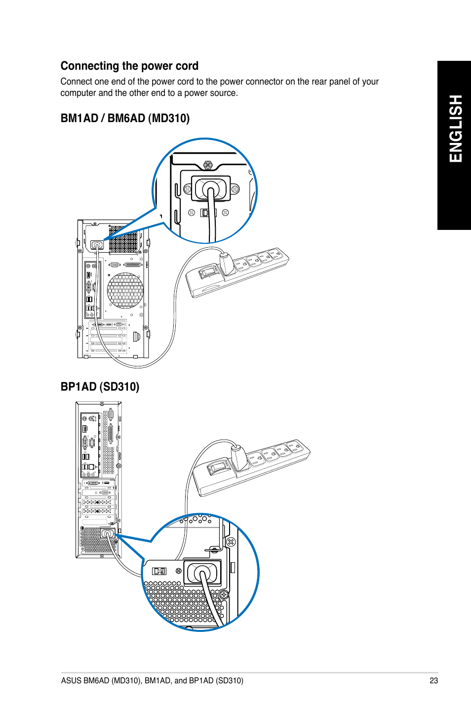 En gl is h en gl is h | Asus BP1AD User Manual | Page 23 / 87