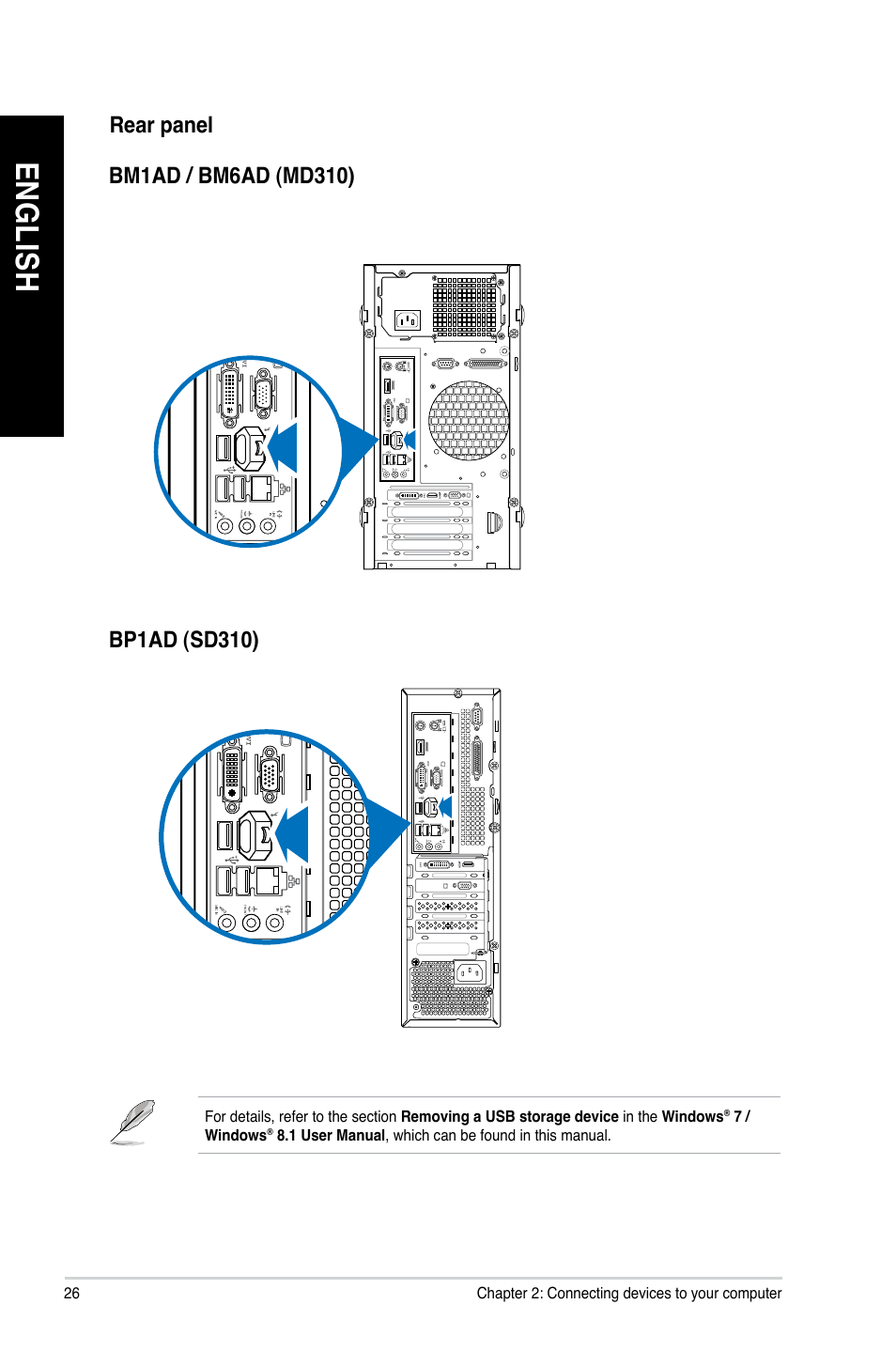 En gl is h en gl is h en gl is h en gl is h | Asus BP1AD User Manual | Page 26 / 87