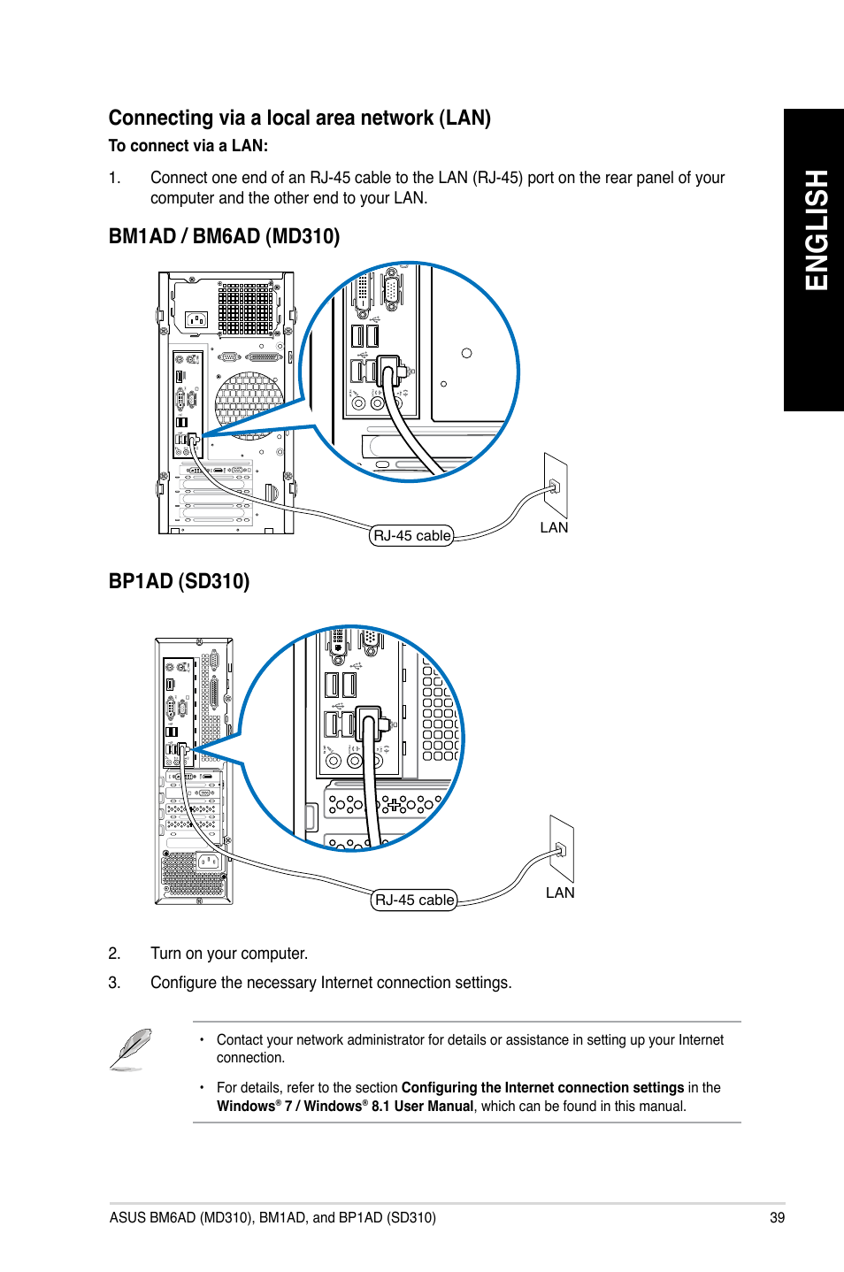 En gl is h en gl is h | Asus BP1AD User Manual | Page 39 / 87