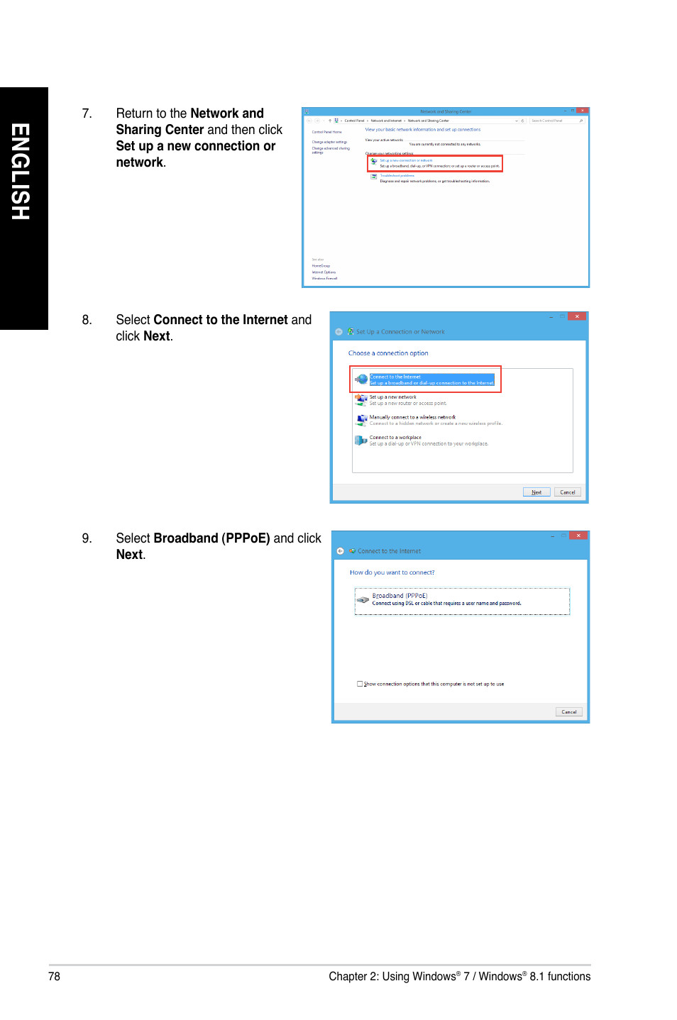 En gl is h en gl is h en gl is h en gl is h | Asus BP1AD User Manual | Page 78 / 87