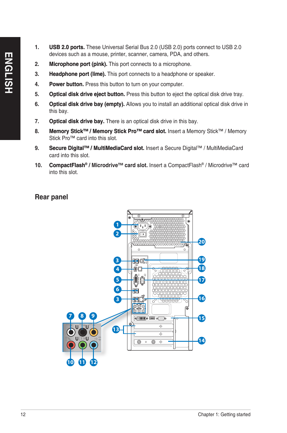 En g lis h en g li sh en g lis h en g li sh | Asus CM1831 User Manual | Page 12 / 208