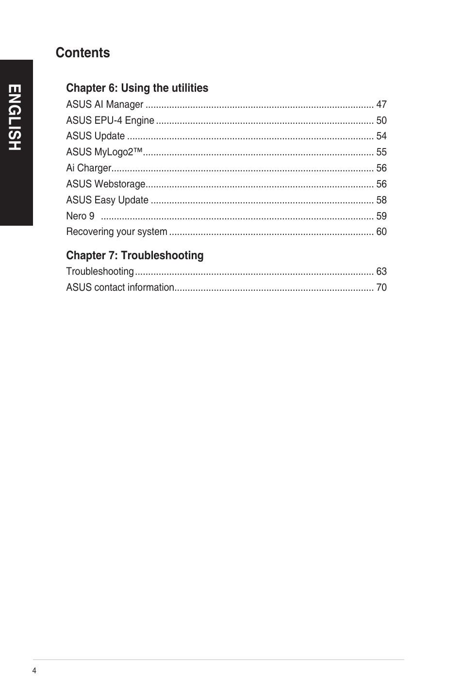 Asus CM1831 User Manual | Page 4 / 208