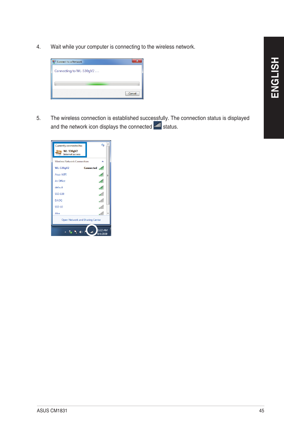 En g lis h en g li sh | Asus CM1831 User Manual | Page 45 / 208