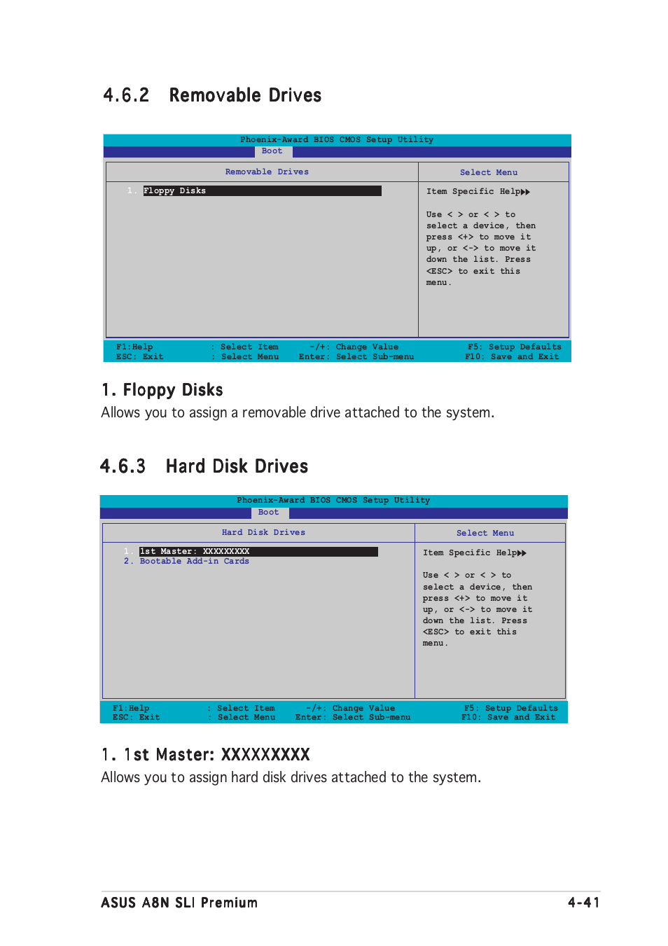 Floppy disks | Asus A8N-SLI Premium User Manual | Page 116 / 189