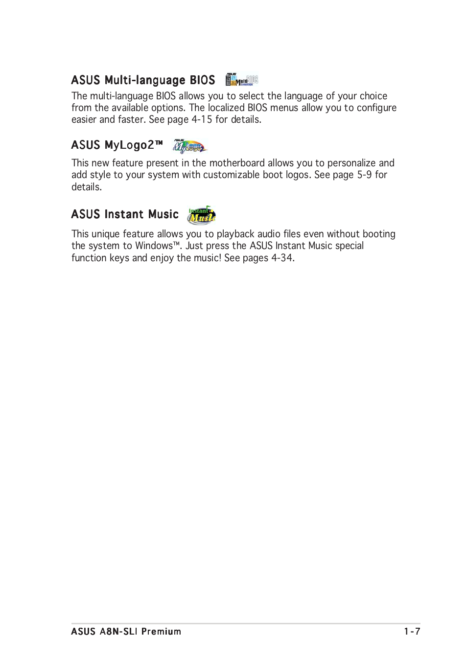Asus A8N-SLI Premium User Manual | Page 23 / 189