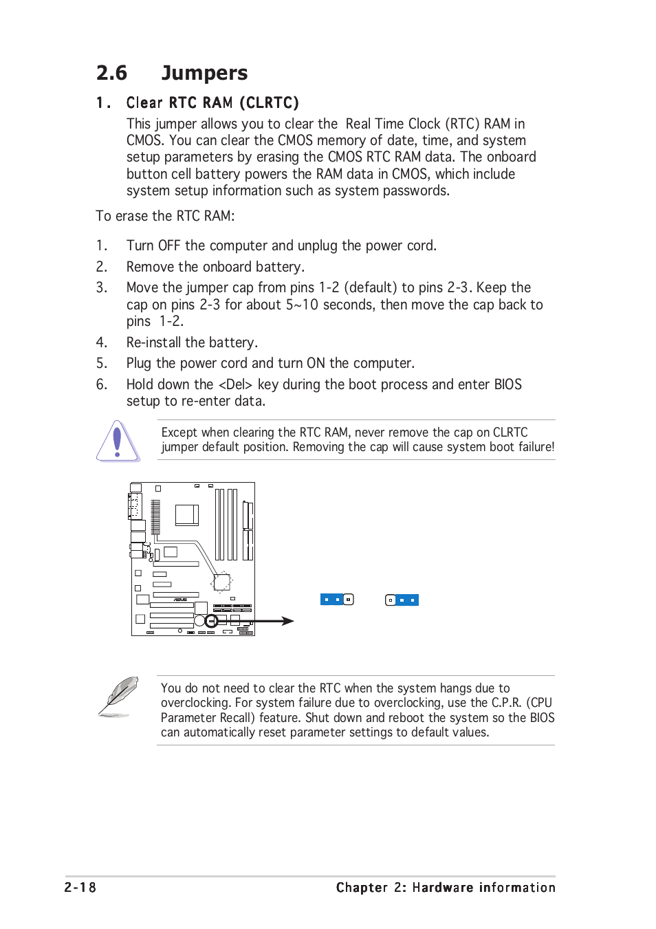 6 jumpers | Asus A8N-SLI Premium User Manual | Page 44 / 189