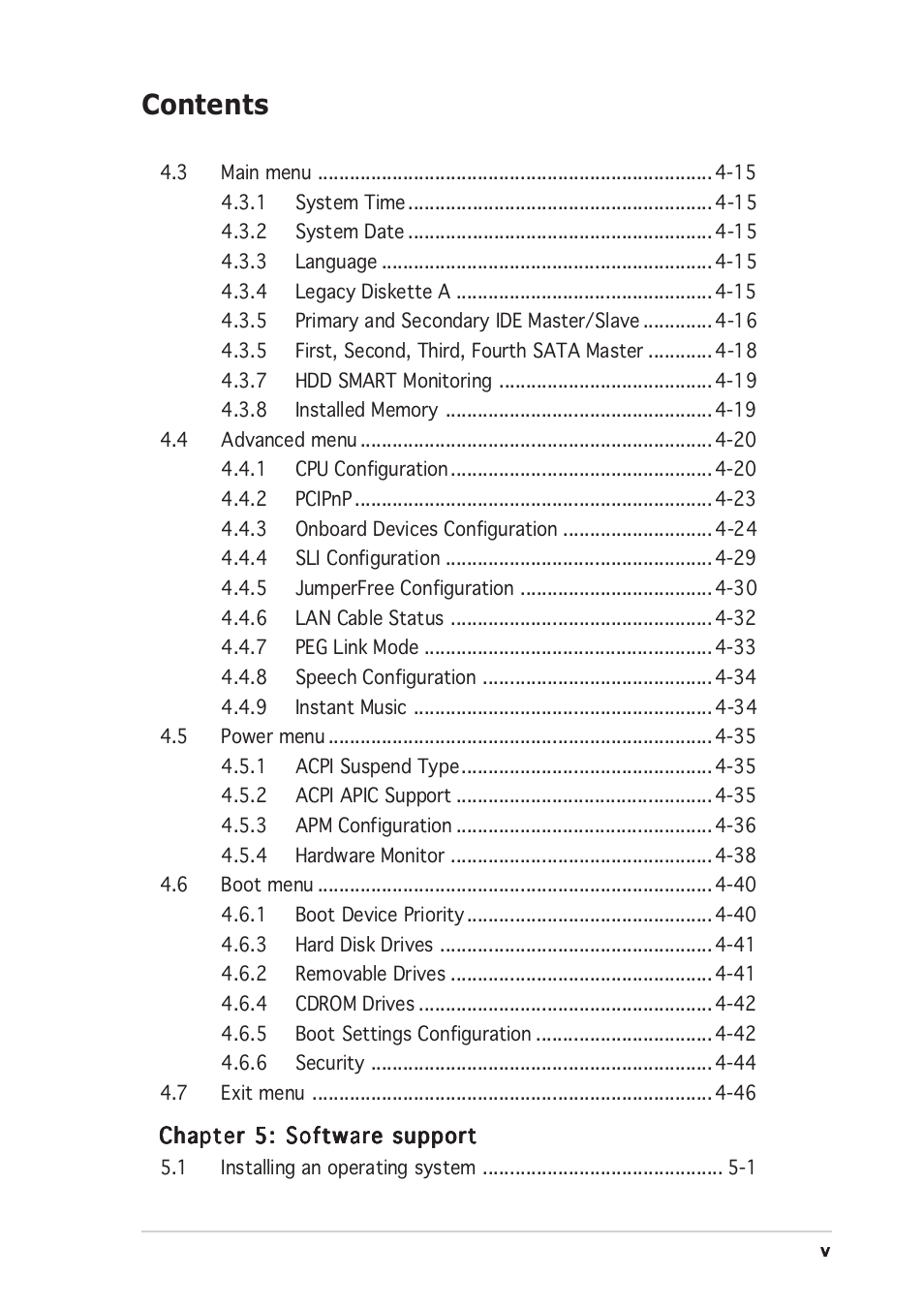 Asus A8N-SLI Premium User Manual | Page 5 / 189