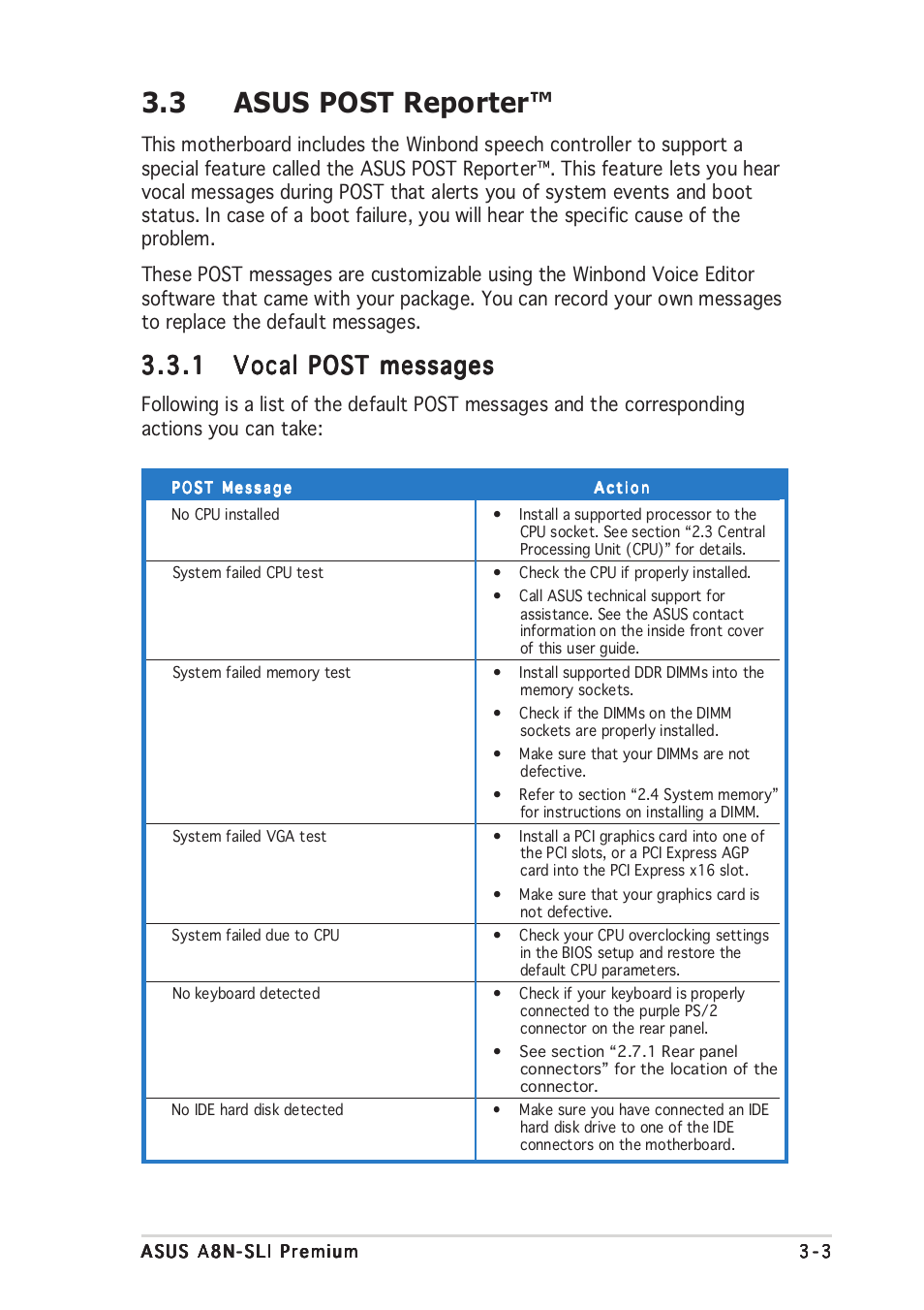 3 asus post reporter | Asus A8N-SLI Premium User Manual | Page 68 / 189
