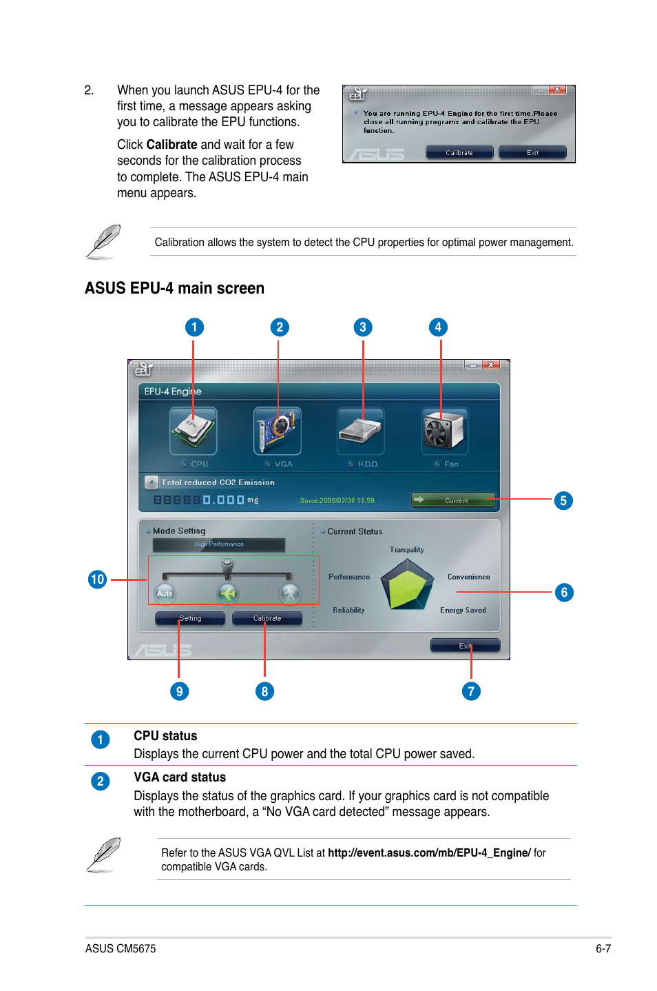 Asus epu-4 main screen | Asus CM5675 User Manual | Page 57 / 71