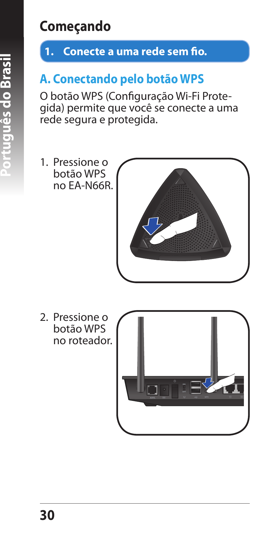 30 por tuguês do br asil começando | Asus EA-N66R User Manual | Page 30 / 43