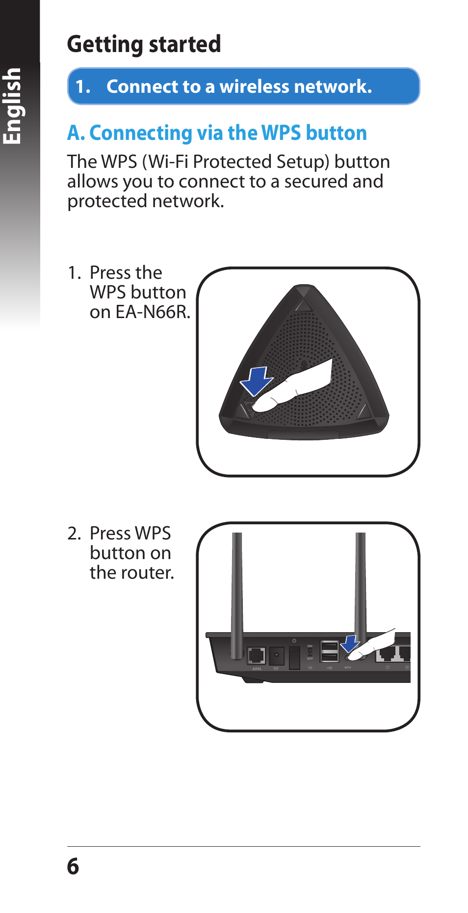 English getting started | Asus EA-N66R User Manual | Page 6 / 43