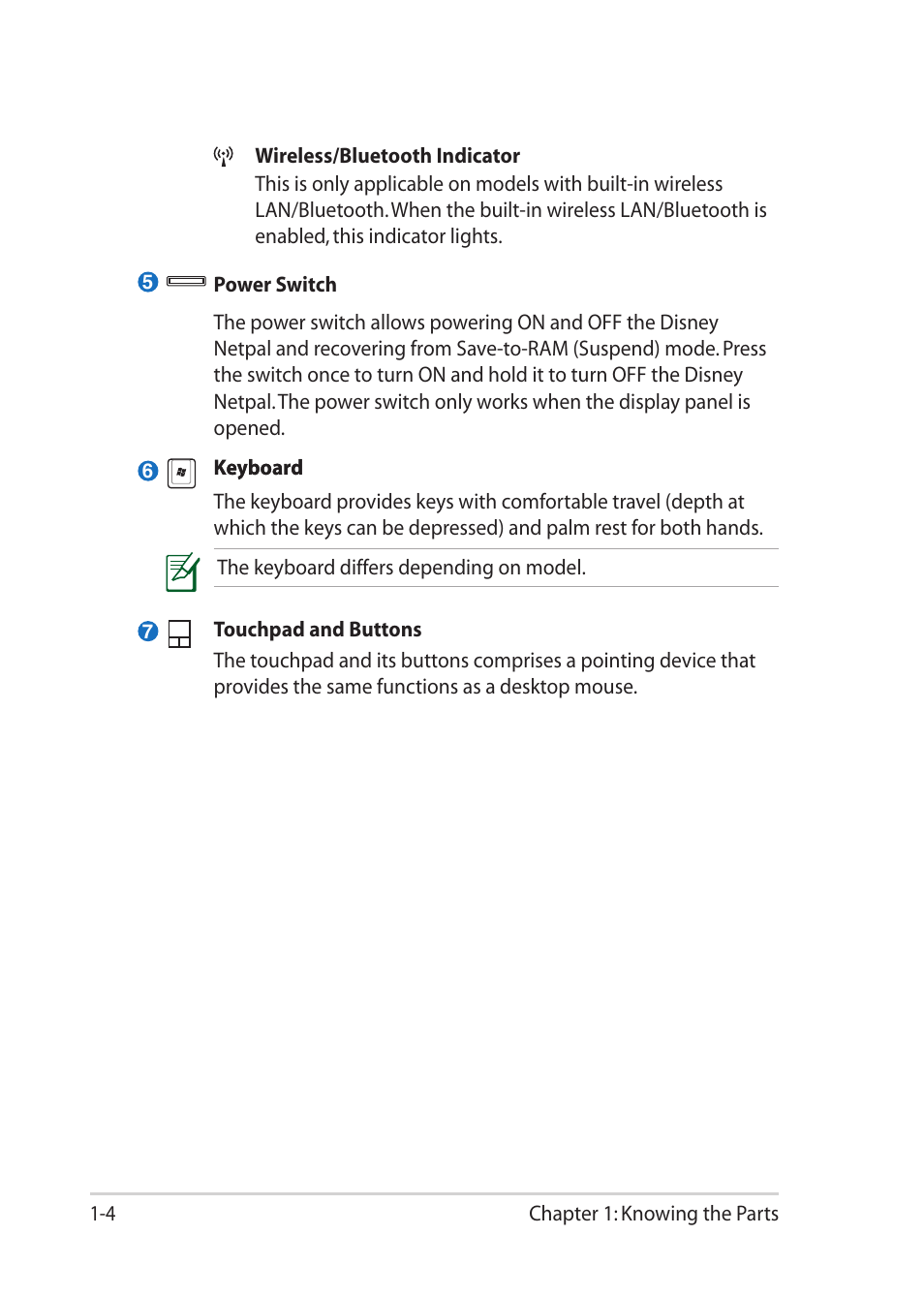 Asus Eee PC MK90H User Manual | Page 12 / 68