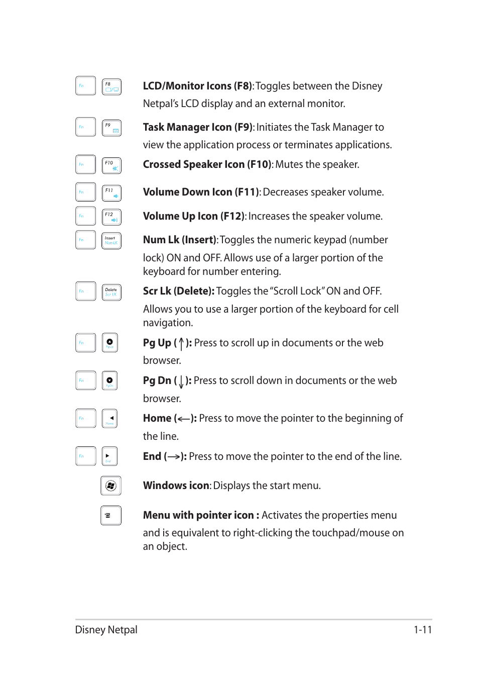 Asus Eee PC MK90H User Manual | Page 19 / 68