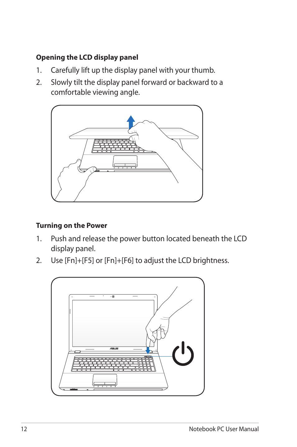 Asus X7CBE User Manual | Page 12 / 116