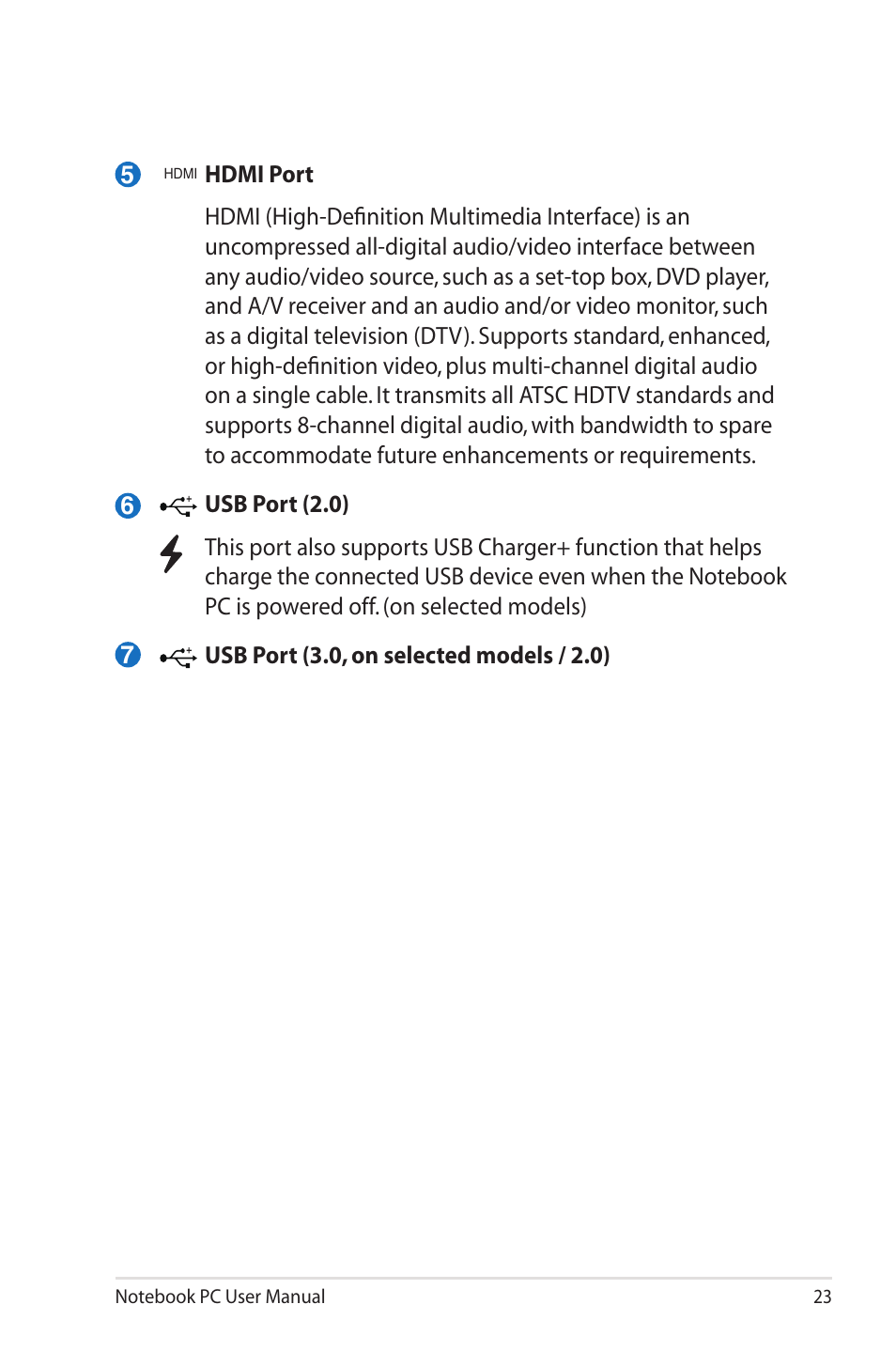 Asus X7CBE User Manual | Page 23 / 116