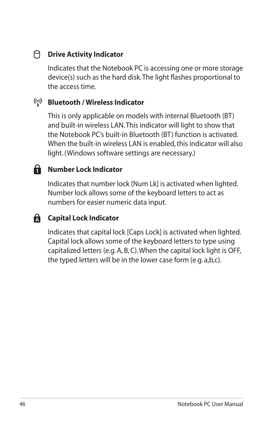 Asus X7CBE User Manual | Page 46 / 116