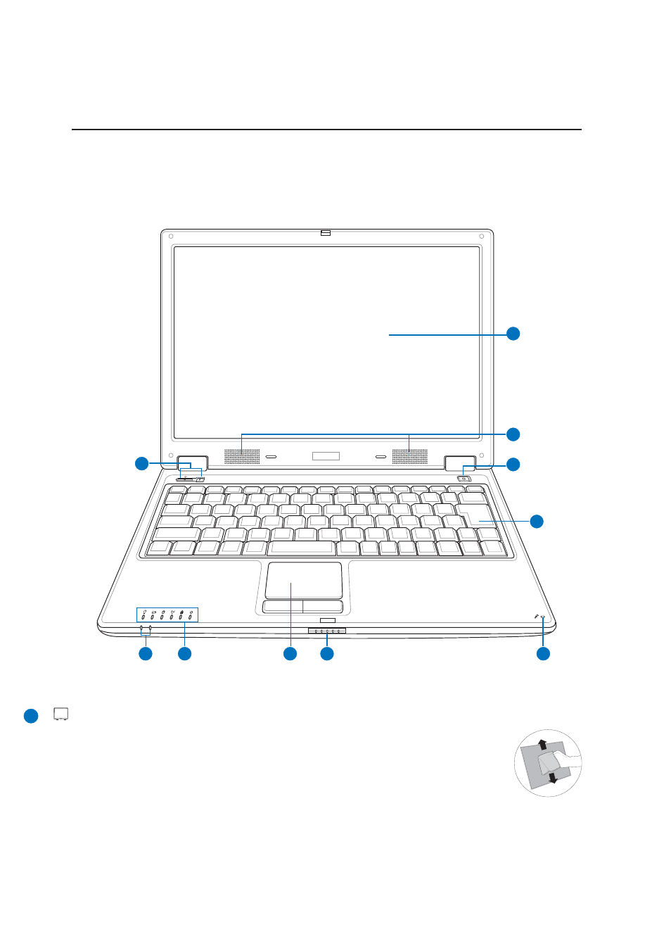 Top side | Asus Z35A User Manual | Page 12 / 70