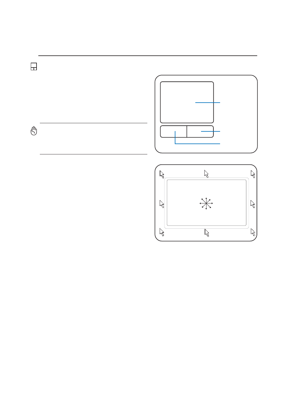 Pointing device, Using the touchpad | Asus Z35A User Manual | Page 35 / 70