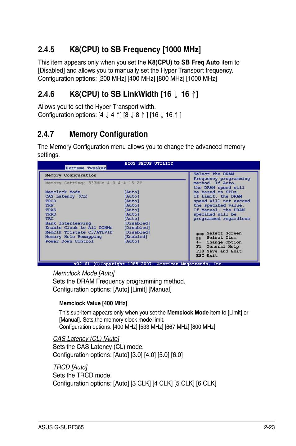 K8(cpu).to.sb.linkwidth.[16 | Asus G-SURF365 User Manual | Page 75 / 104