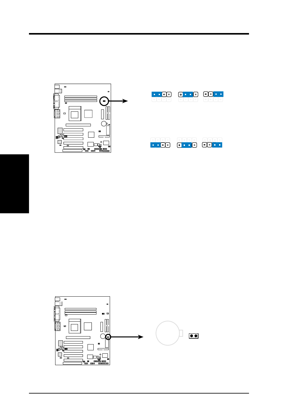 Hardware setup, H/w setup motherboard settings, Cuv266 vio setting vio2 | Vio3, Cuv266 clear rtc ram, Clr_rtc | Asus CUV266 User Manual | Page 22 / 104